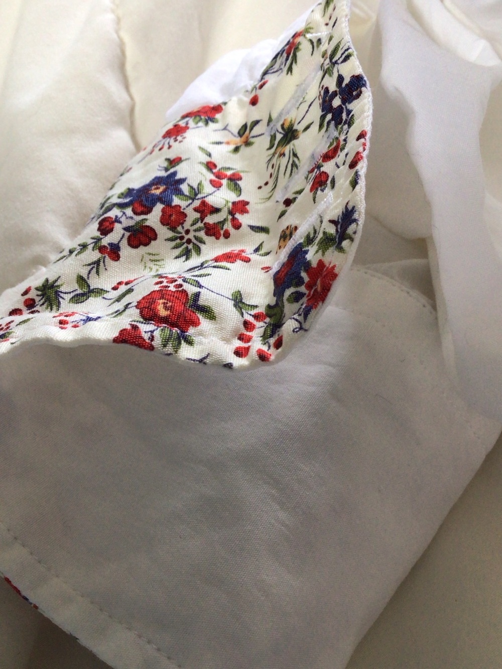 Barbour White Button Down Shirt with Liberty Floral Cuff Trim 8 - Picture 14 of 14